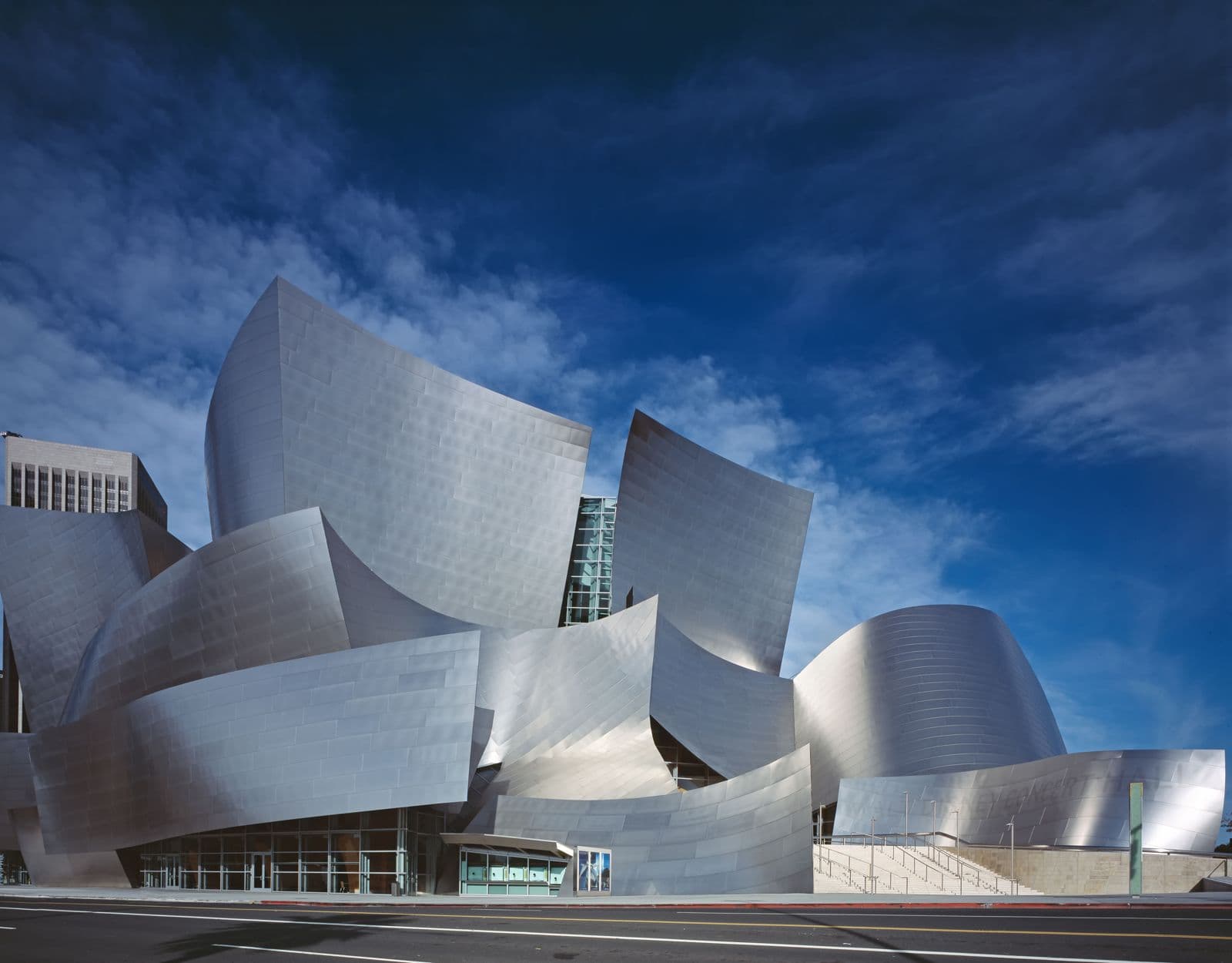 The steel curves of Walt Disney Concert Hall