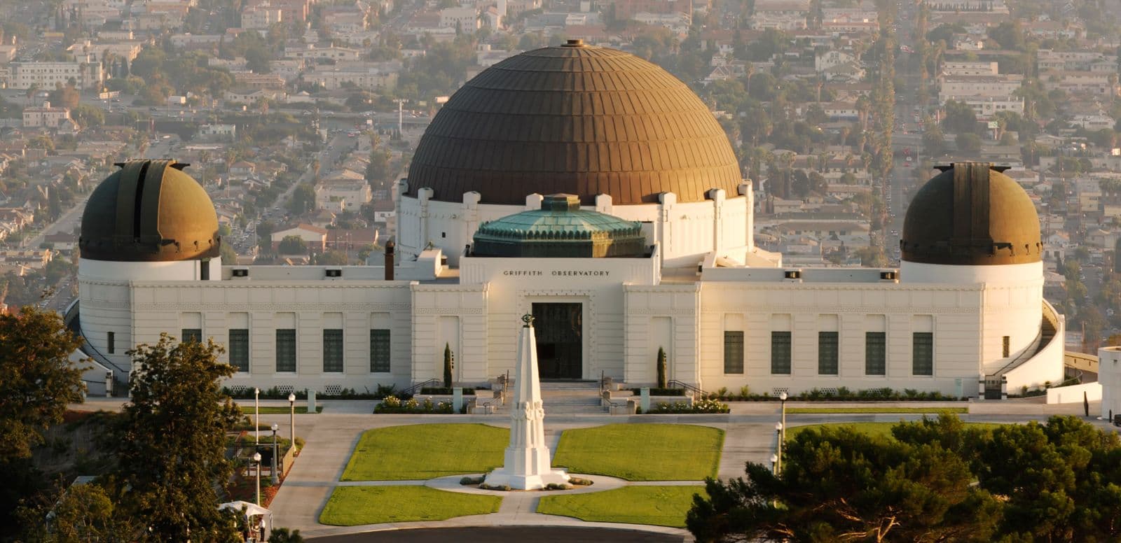 Griffith Observatory seen from the hills to the north