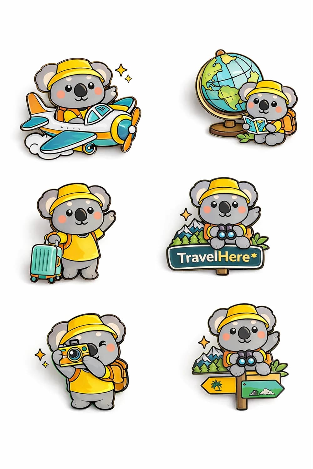 Koli Enamel Pin Set