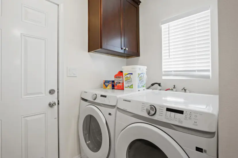 Laundry room with a washer and dryer