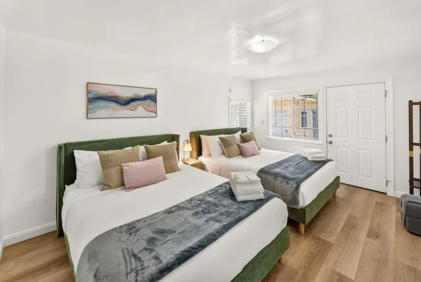 Bedroom with two queen beds