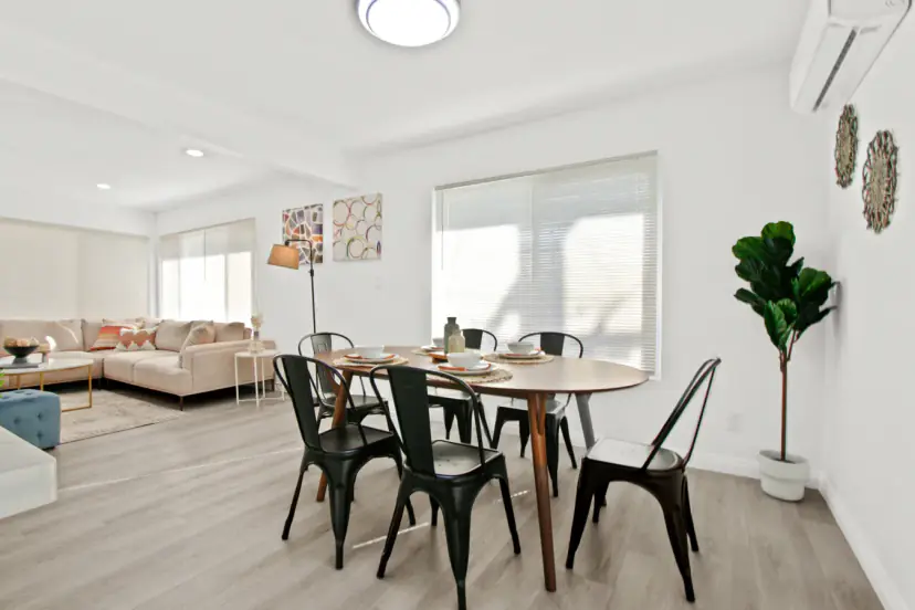 Dining area open to the living room