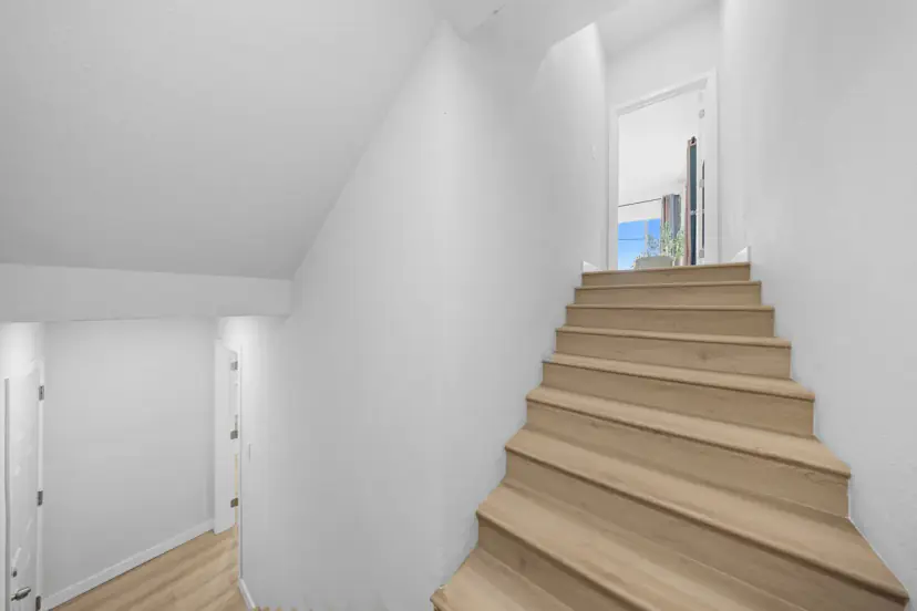 Interior staircase to the upper floor